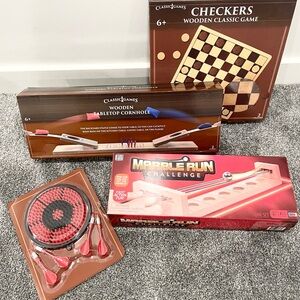 Classic Wooden Game Set Bundle